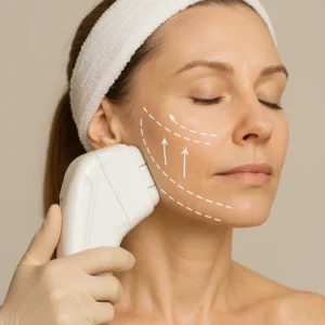 Woman having HI-FU to reduce wrinkles call LA LIPO Cranleigh Now!