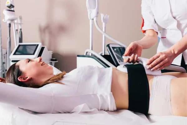 woman having body sculpting to help improve her body image and her mental health Cranleigh