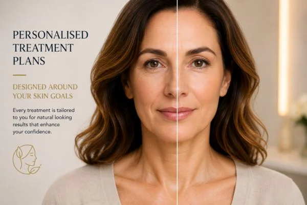 Before and after results of Collagen Lift Therapy Cranleigh
